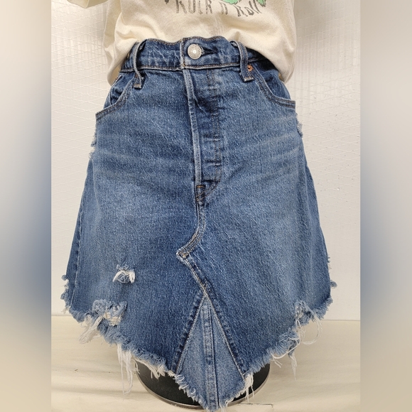 Levi's Dresses & Skirts - Levi's Big E 501 Jean Skirt Upcycled